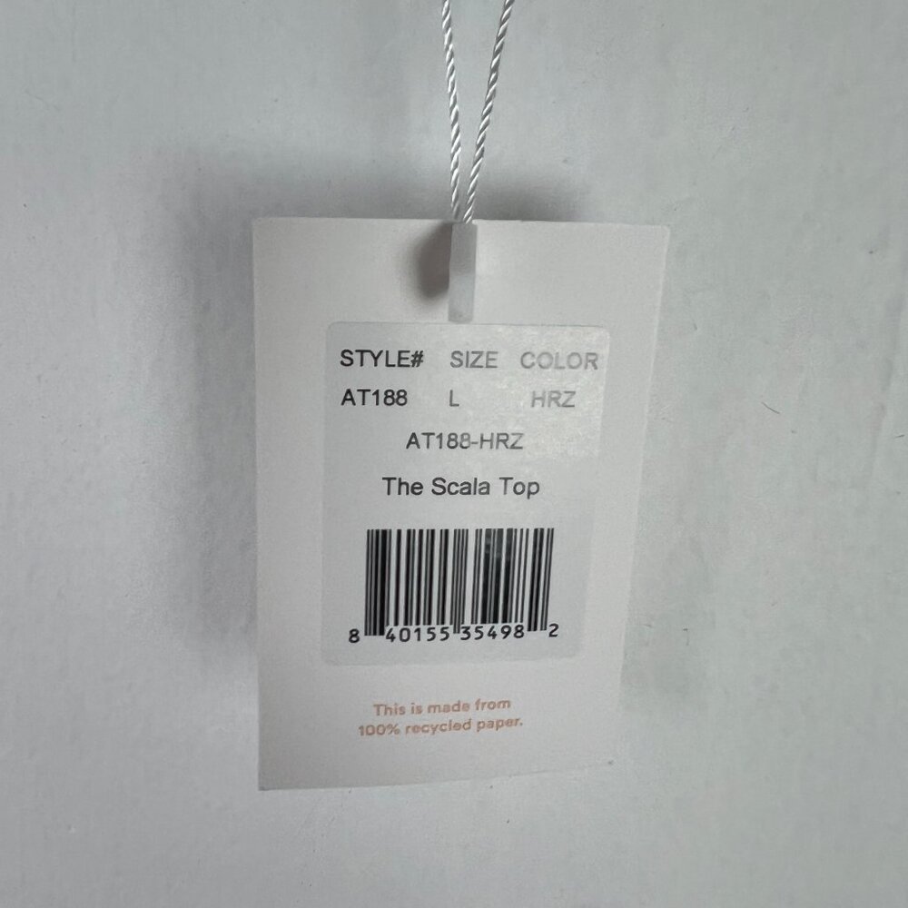 NWT Andie Swim The Scala Top Flat Strapless Horizon Blue Size Large L NEW - Picture 11 of 11